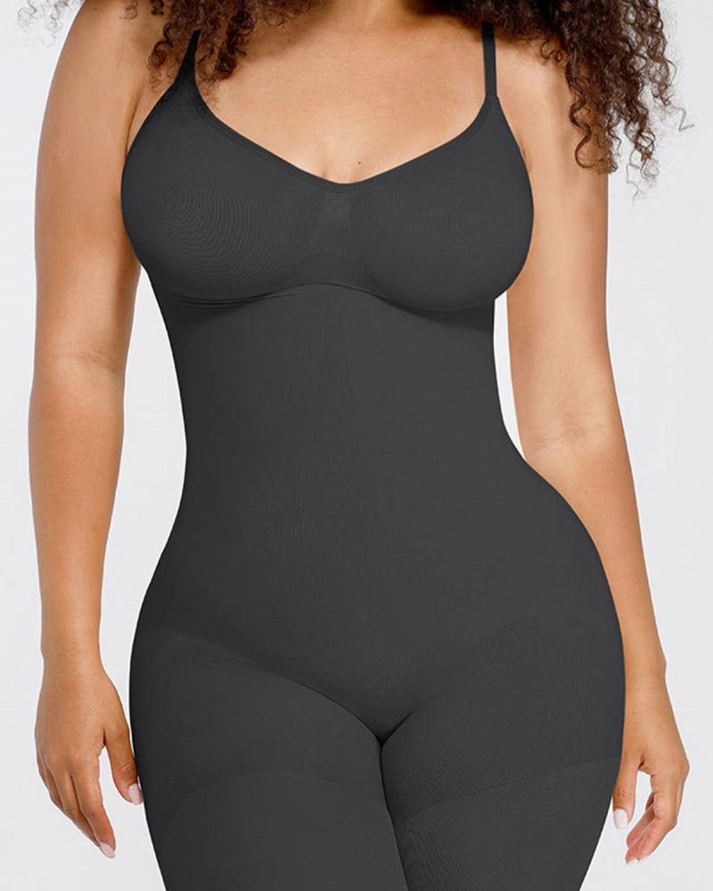 Enterizo moldeador femenino sin costuras con soporte para busto y control de abdomen