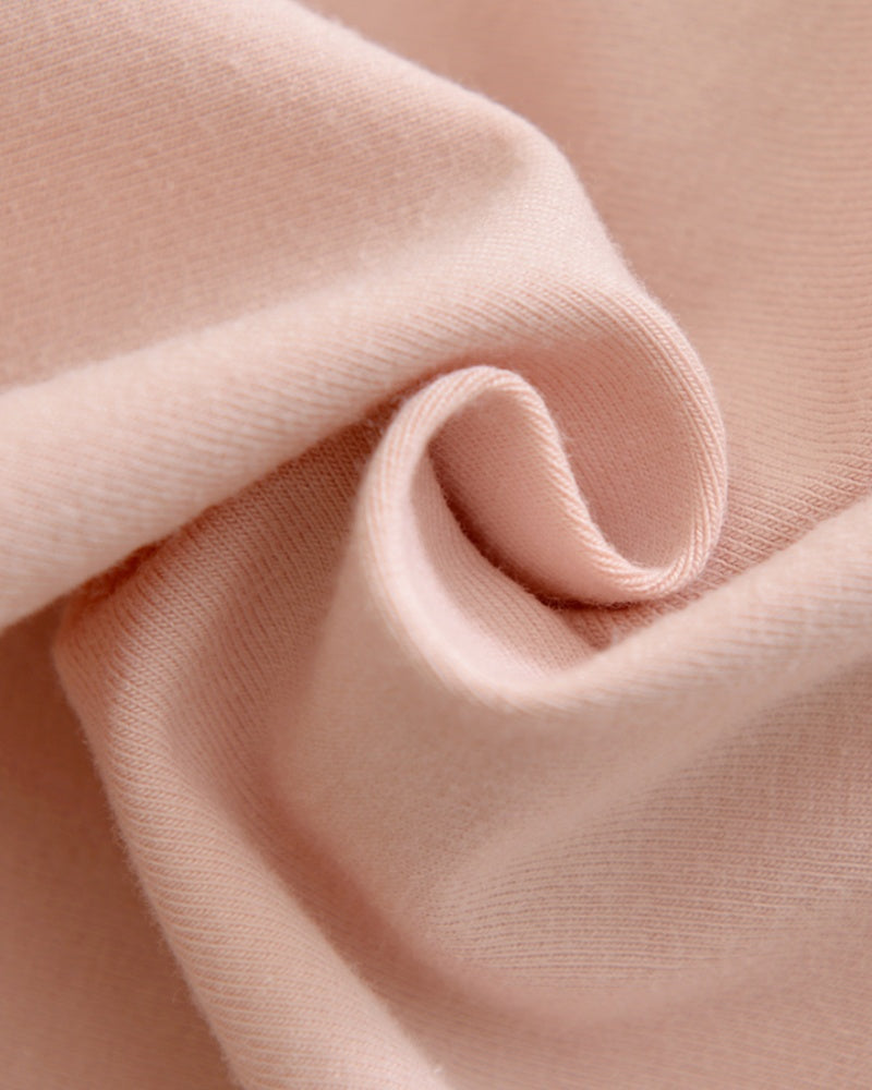 Panties cómodos de algodón transpirable con cintura alta y detalle de encaje