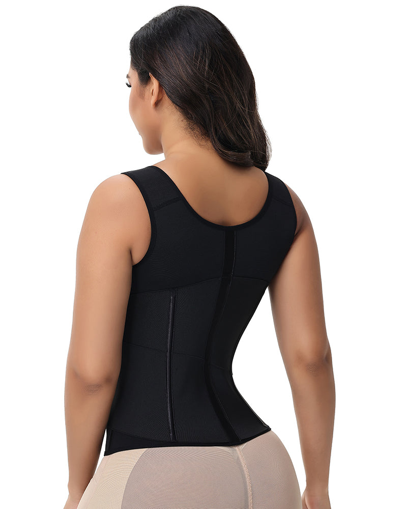 Shapshe® Fajas Colombianas Chaleco Cinturilla de Doble Compresión