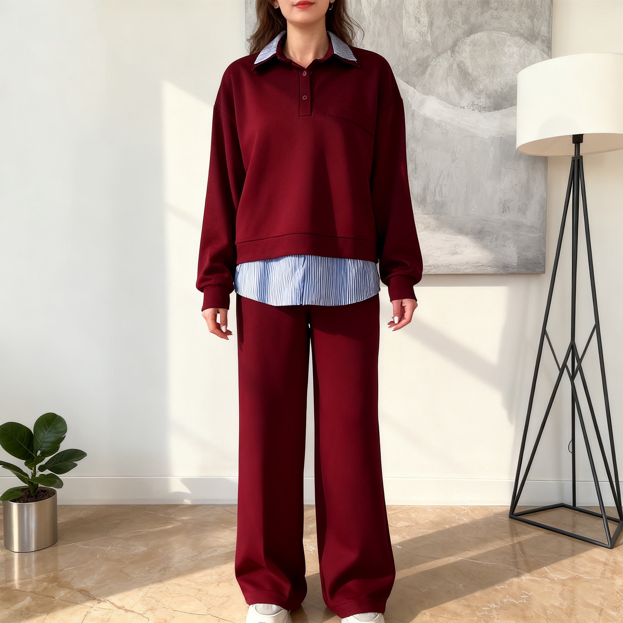 👚👖 Conjunto Casual de Mujer – Top y Pantalón   Comodidad y Estilo en Uno ✨💃