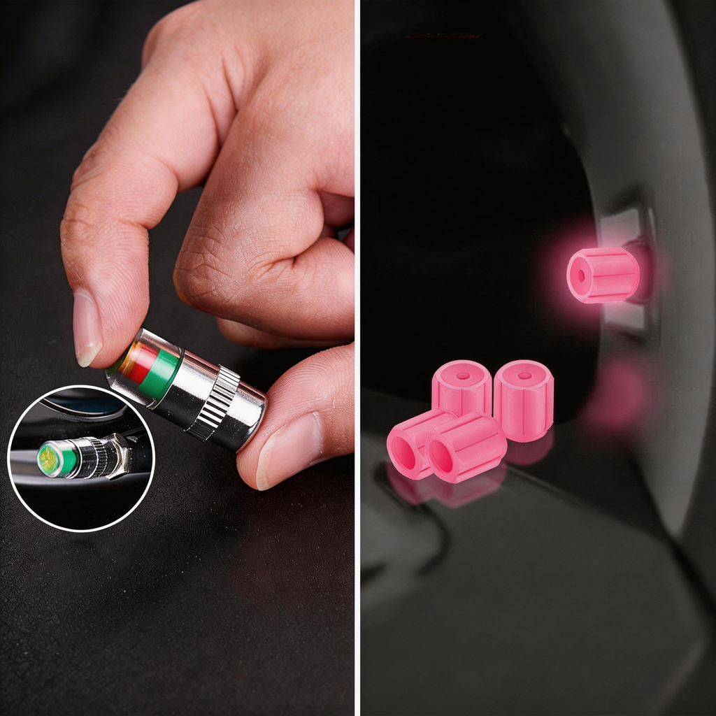 ⏰🔥 ¡50% DE DESCUENTO POR TIEMPO LIMITADO! 🚗 Tapones Luminosos para Válvulas de Neumáticos – Dale Estilo y Seguridad a Tu Auto ✨💡