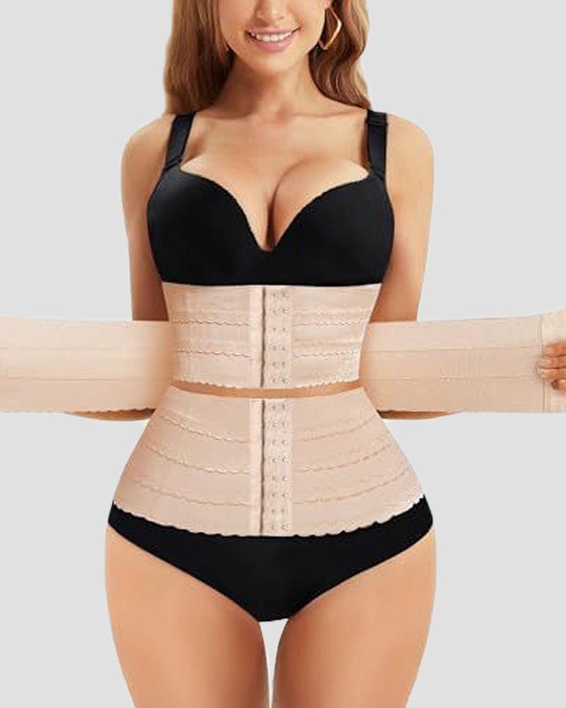Entrenador de Cintura para Control de Abdomen y Pérdida de Peso con Hebilla para Fitness Deportivo