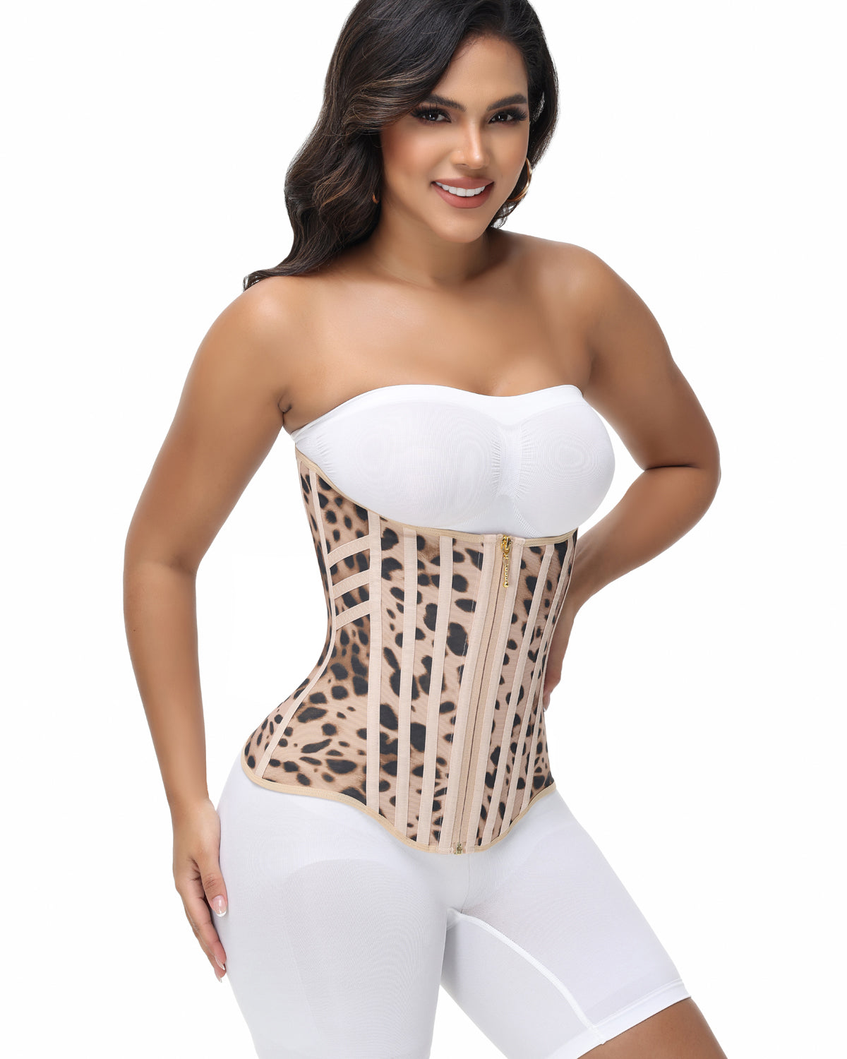 Shapshe® Fajas Colombianas Cinturilla con Cremallera Frontal y 3 Filas de Ganchos (Preventa)