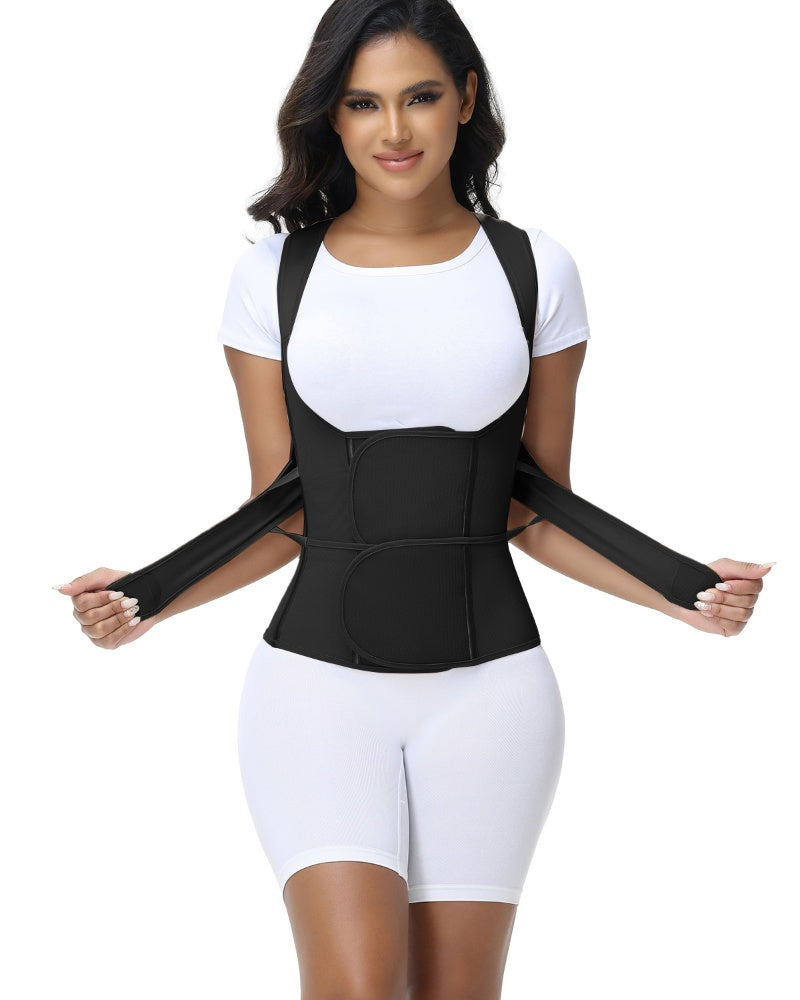 Shapshe® Fajas Colombianas Corrector de Postura Soporte Lumbar Cinturilla Moldeadora