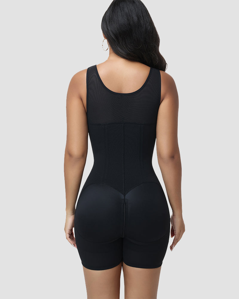 Shapshe® Moldeador Corporal con Control de Abdomen, Escote Profundo en V de Encaje y Cierre de Cremallera