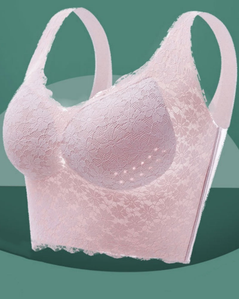Top sin mangas transpirable talla grande con sujetador push up y efecto moldeador lateral
