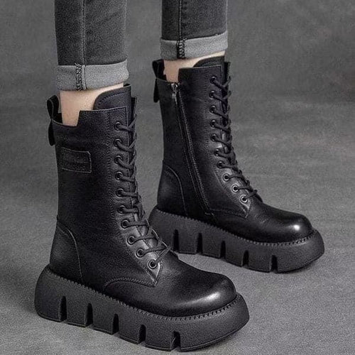 Botas de Moda Cuero Suave Eclipse Aura Camino, Estilo y Comodidad en Cada Paso