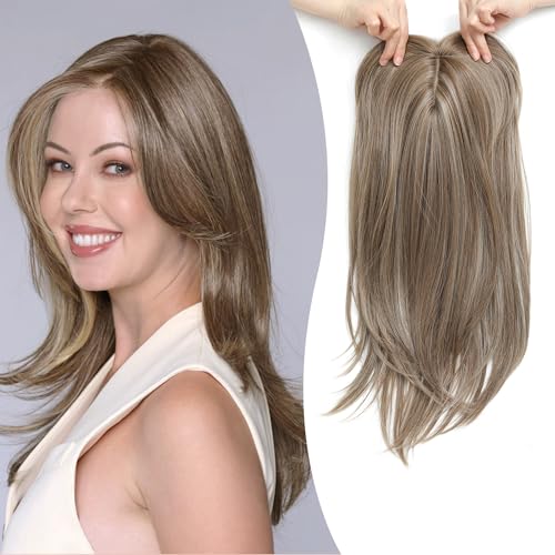 💇‍♀️ Topper de Cabello en Capas con Flequillo para Mujer – Volumen Natural y Estilo Renovado ✨🌸