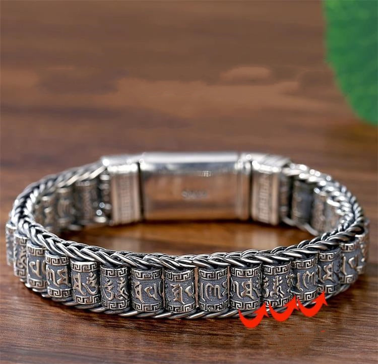 🍀✨ Pulsera de la Buena Suerte con Rueda de Oración – Energía Positiva, Estilo Elegante y Significado Espiritual para el Día a Día 🙏💫