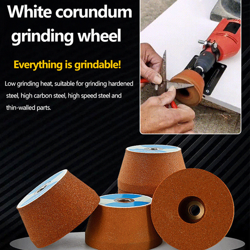 ⚙️✨ Muela de Rectificado de Corindón Blanco Ultra Duradera – Desbaste Potente y Pulido Suave de Metal 🔩🛠️🔥
