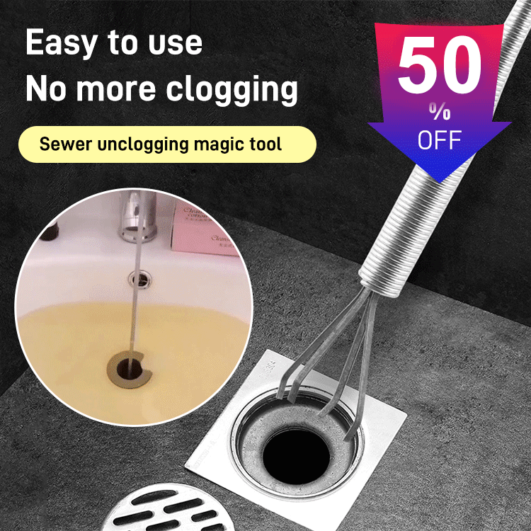 🚿🔥 Desatascador de Alcantarillas Doméstico de Cuatro Garras – Solución Rápida y Eficaz para Bloqueos 🛠️💧