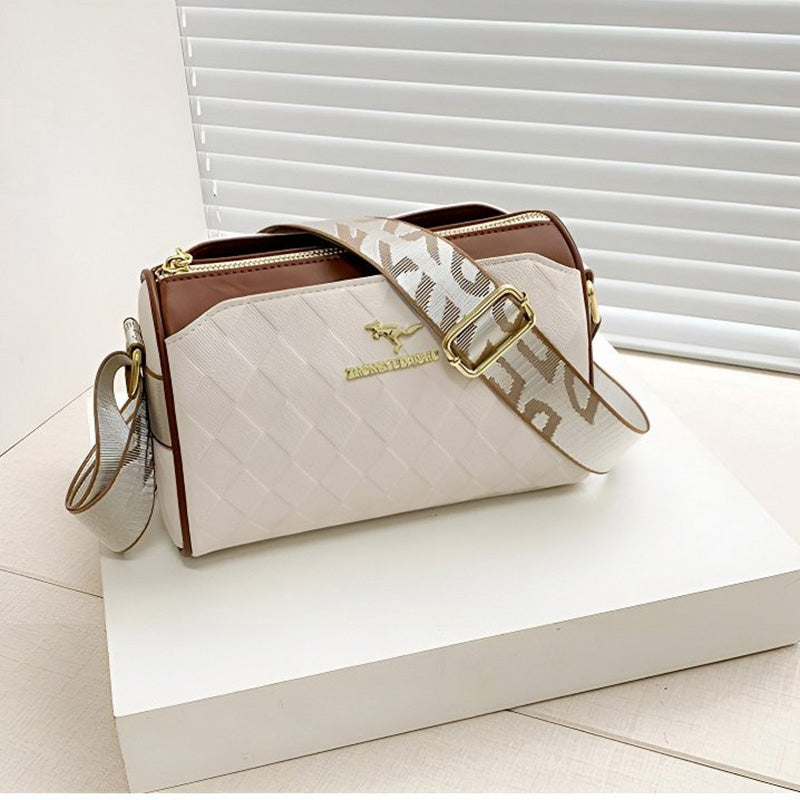 🔥👜 Bolso Bandolera de Moda 3 Capas – Gran Capacidad con Diseño Diamante ✨