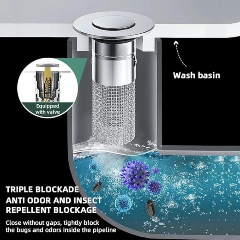 🛠️✨ Filtro de Drenaje de Piso de Acero Inoxidable – Durable y Fácil de Limpiar 🔧