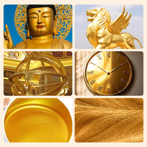 ⏰ ¡Oferta Limitada 50% OFF! 🎨 Pintura en Pan de Oro a Base de Agua – Perfecta para Arte, Manualidades y Proyectos Creativos ✨💛