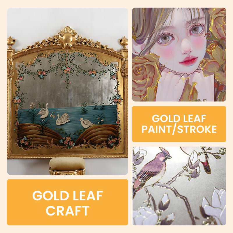 ⏰ ¡Oferta Limitada 50% OFF! 🎨 Pintura en Pan de Oro a Base de Agua – Perfecta para Arte, Manualidades y Proyectos Creativos ✨💛