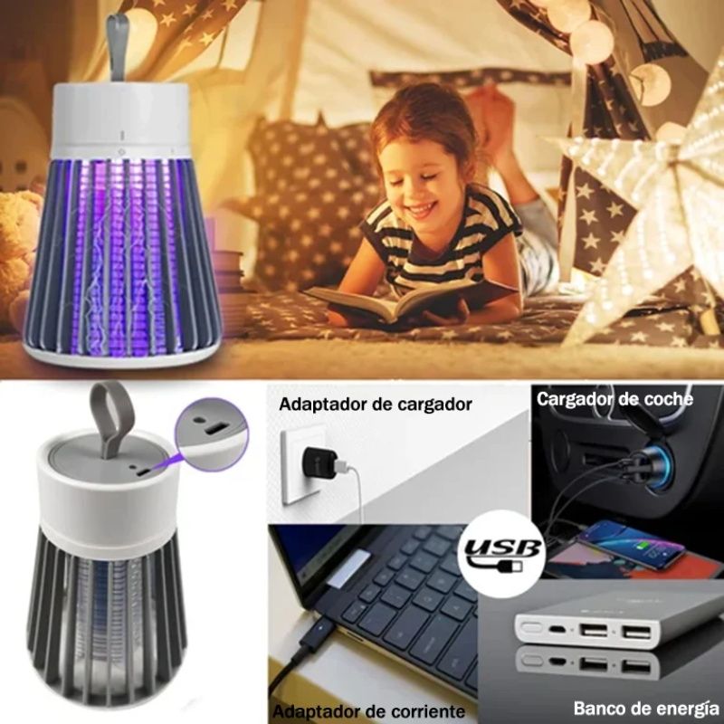 ⏰ ¡Oferta Limitada 50% OFF! 🦟 Exteminador de Insectos Portátil – Trampa Eficaz para Moscas y Mosquitos, Interior y Exterior 🌿✨