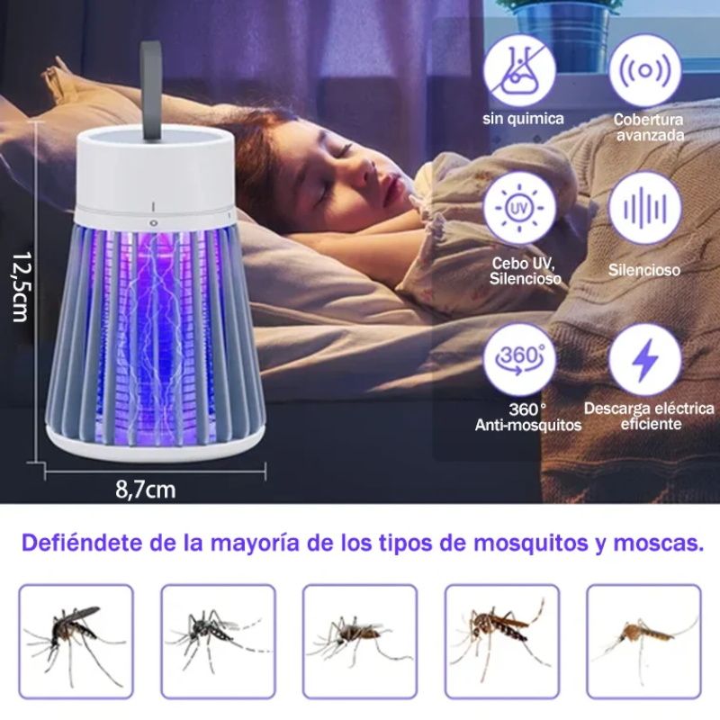 ⏰ ¡Oferta Limitada 50% OFF! 🦟 Exteminador de Insectos Portátil – Trampa Eficaz para Moscas y Mosquitos, Interior y Exterior 🌿✨