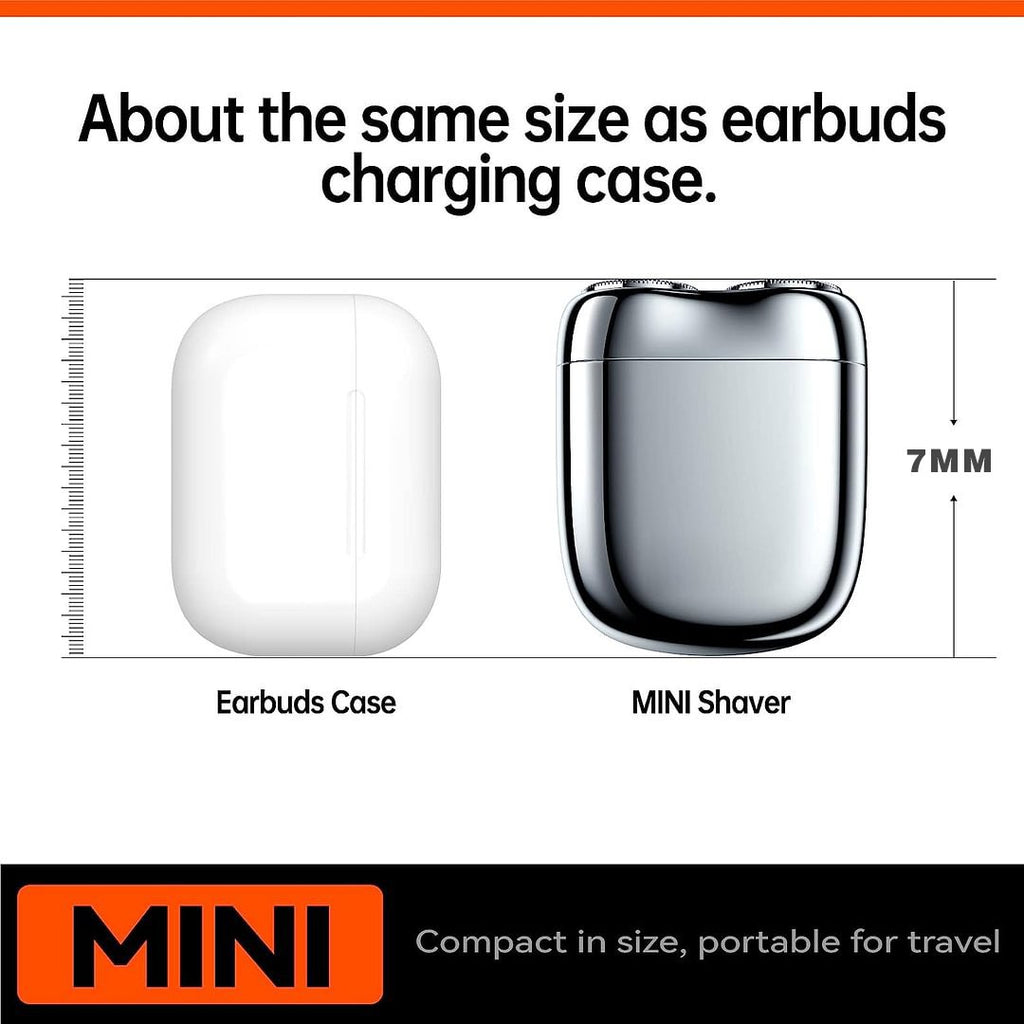 🪒🔥 ¡50% OFF + Compra 2 y Lleva 1 Gratis! Mini Afeitadora Eléctrica USB – Impermeable, Compacta y Recargable para Hombres
