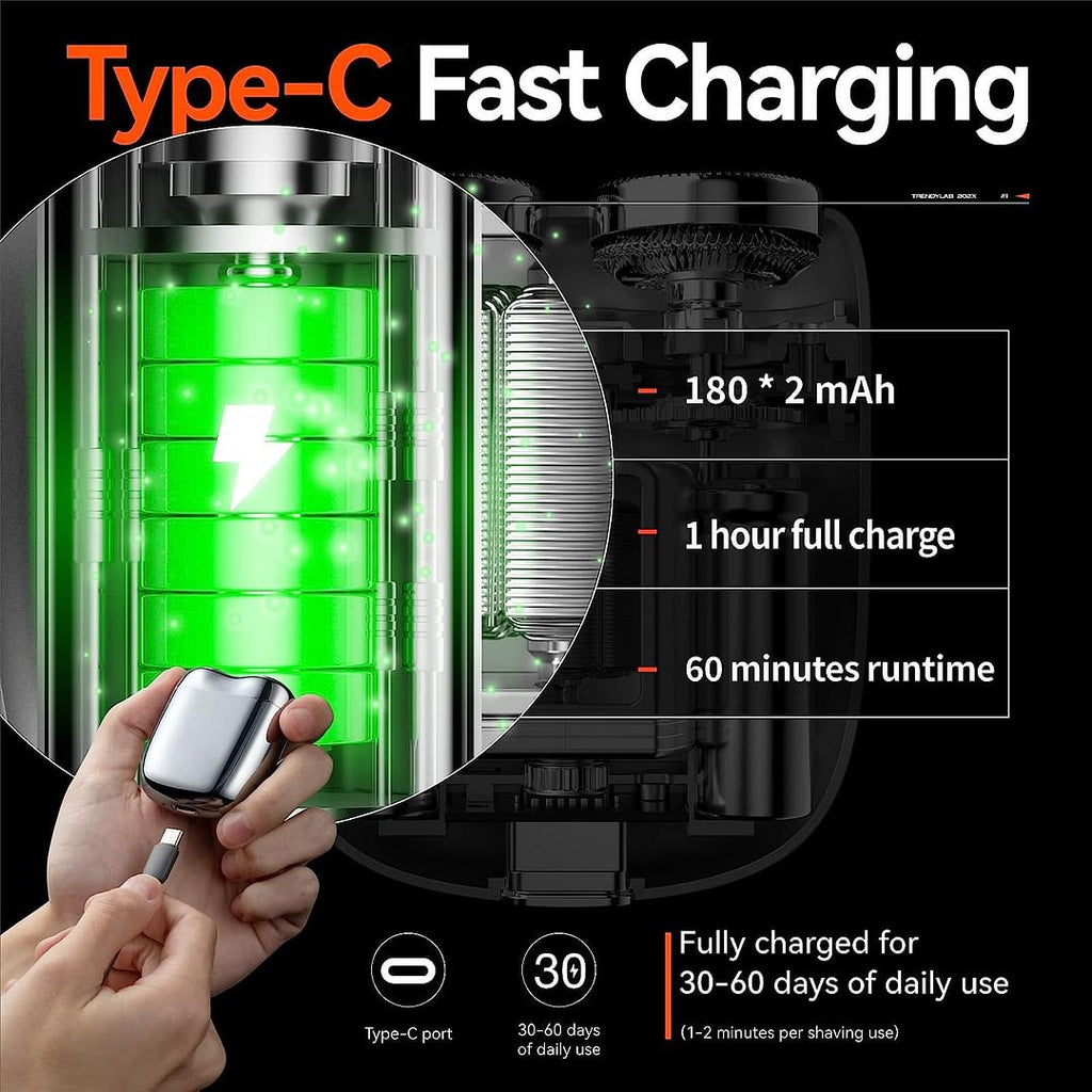 🪒🔥 ¡50% OFF + Compra 2 y Lleva 1 Gratis! Mini Afeitadora Eléctrica USB – Impermeable, Compacta y Recargable para Hombres