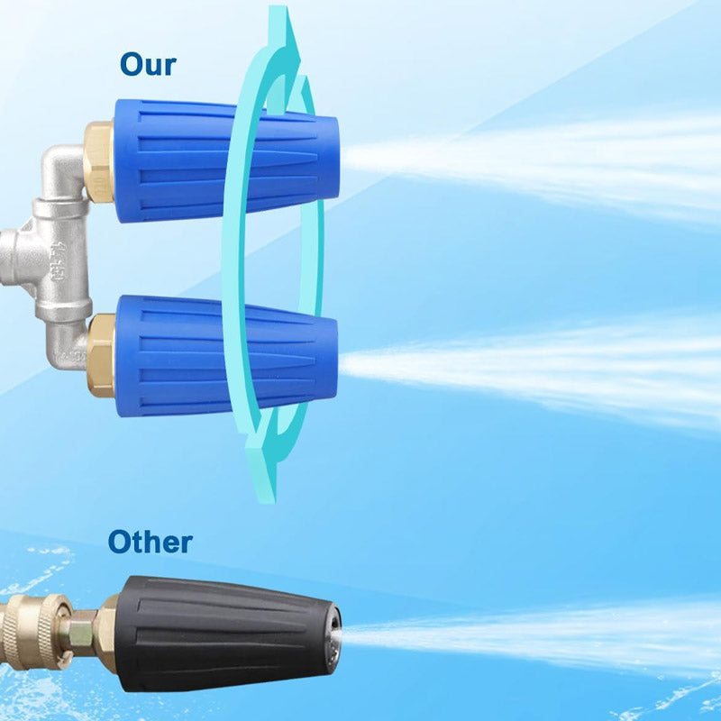 🚿 Boquilla Turbo de Acero Inoxidable – Limpieza Potente para Terrazas, Autos y Fachadas 🏡🚗✨