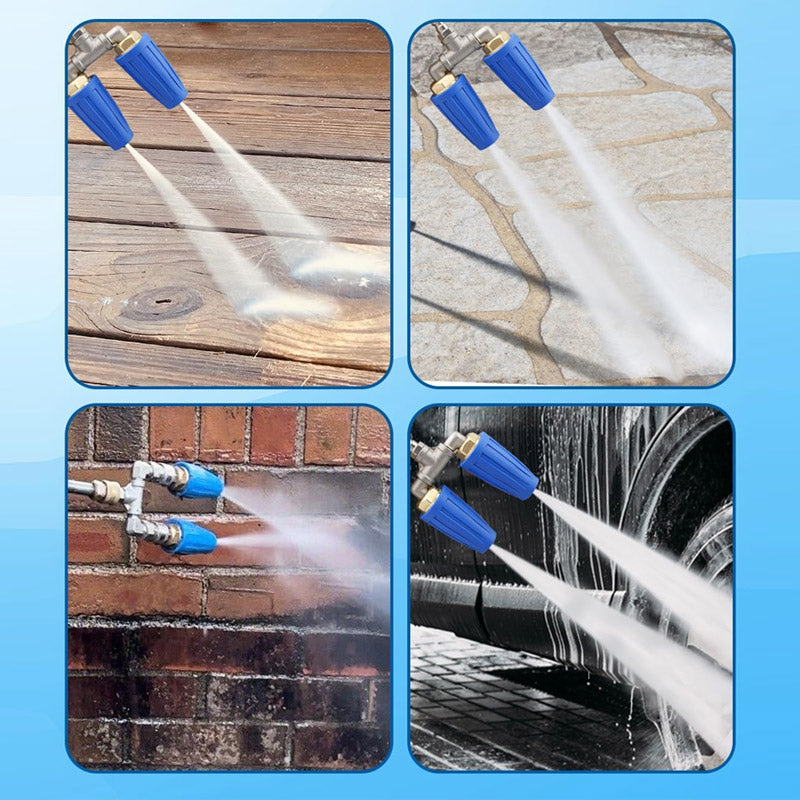 🚿 Boquilla Turbo de Acero Inoxidable – Limpieza Potente para Terrazas, Autos y Fachadas 🏡🚗✨