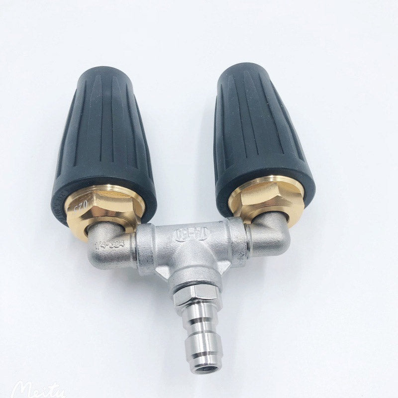 🚿 Boquilla Turbo de Acero Inoxidable – Limpieza Potente para Terrazas, Autos y Fachadas 🏡🚗✨