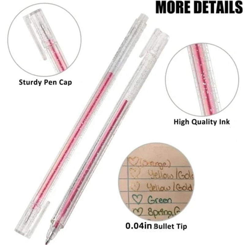 🎨 Set de Bolígrafos de Gel con Purpurina – Colores Brillantes y Creativos para tus Proyectos ✍️✨