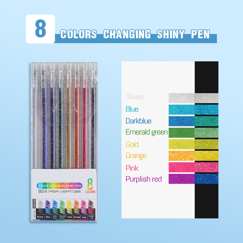 🎨 Set de Bolígrafos de Gel con Purpurina – Colores Brillantes y Creativos para tus Proyectos ✍️✨
