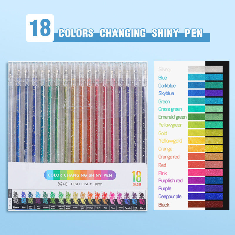 🎨 Set de Bolígrafos de Gel con Purpurina – Colores Brillantes y Creativos para tus Proyectos ✍️✨