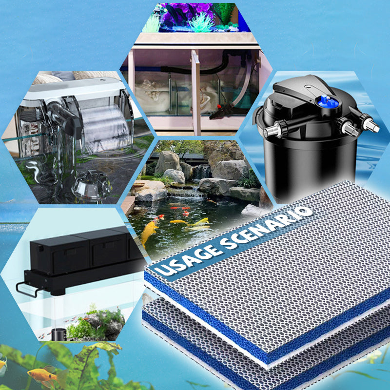 🐠✨ Espuma de Filtro Profesional 8D de Alta Densidad para Peceras – Filtración Eficiente, Agua Limpia y Saludable para tus Peces 🐟💧