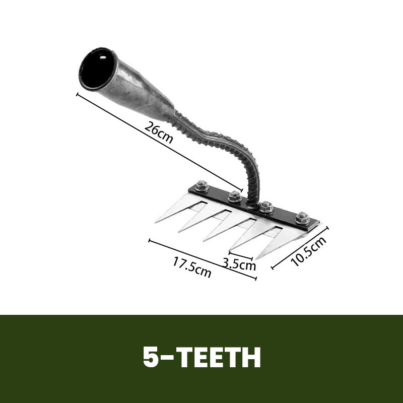 ⏰ ¡Oferta Limitada 50% OFF! 🌿 Rastrillos para Maleza 5/6/7/8 – Púas de Acero al Carbono, Mango Ergonómico y Eficaces para Quitar Malas Hierbas 🌱💪🏡