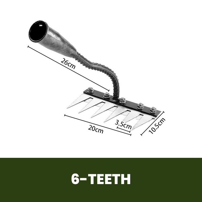 ⏰ ¡Oferta Limitada 50% OFF! 🌿 Rastrillos para Maleza 5/6/7/8 – Púas de Acero al Carbono, Mango Ergonómico y Eficaces para Quitar Malas Hierbas 🌱💪🏡