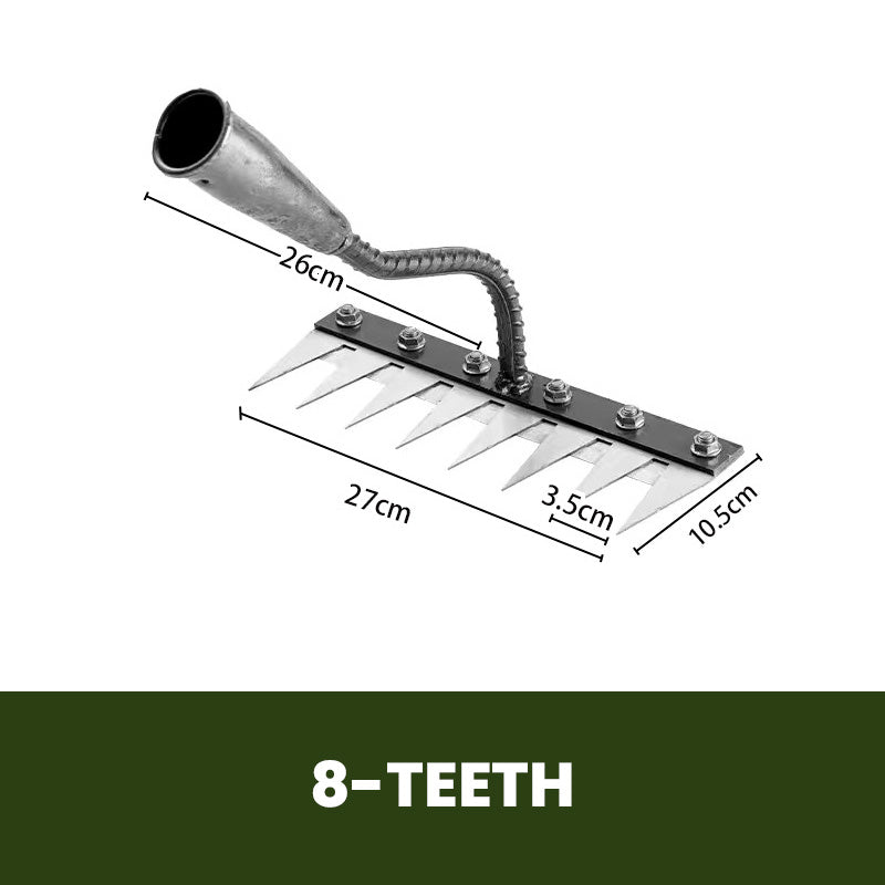⏰ ¡Oferta Limitada 50% OFF! 🌿 Rastrillos para Maleza 5/6/7/8 – Púas de Acero al Carbono, Mango Ergonómico y Eficaces para Quitar Malas Hierbas 🌱💪🏡