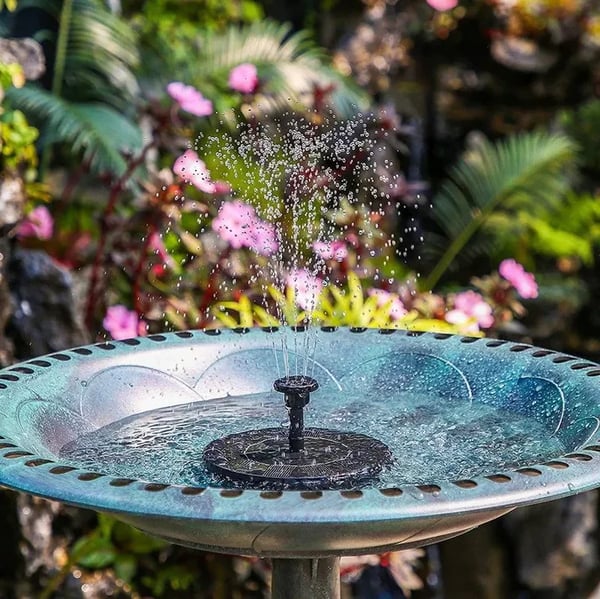 ⏰ ¡Oferta Limitada 50% OFF! 🔆 Fuente Solar con Bomba Sumergible – 4 Boquillas, Ideal para Estanques, Jardines, Piscinas y Acuarios 💧🌿