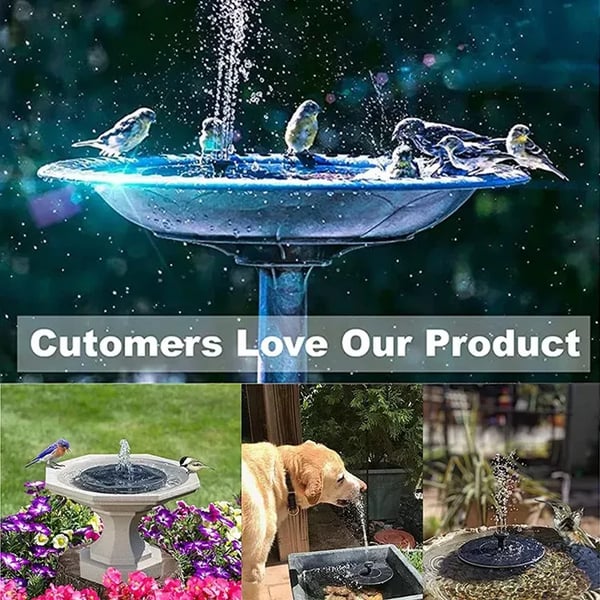 ⏰ ¡Oferta Limitada 50% OFF! 🔆 Fuente Solar con Bomba Sumergible – 4 Boquillas, Ideal para Estanques, Jardines, Piscinas y Acuarios 💧🌿
