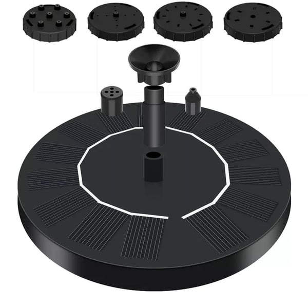 ⏰ ¡Oferta Limitada 50% OFF! 🔆 Fuente Solar con Bomba Sumergible – 4 Boquillas, Ideal para Estanques, Jardines, Piscinas y Acuarios 💧🌿