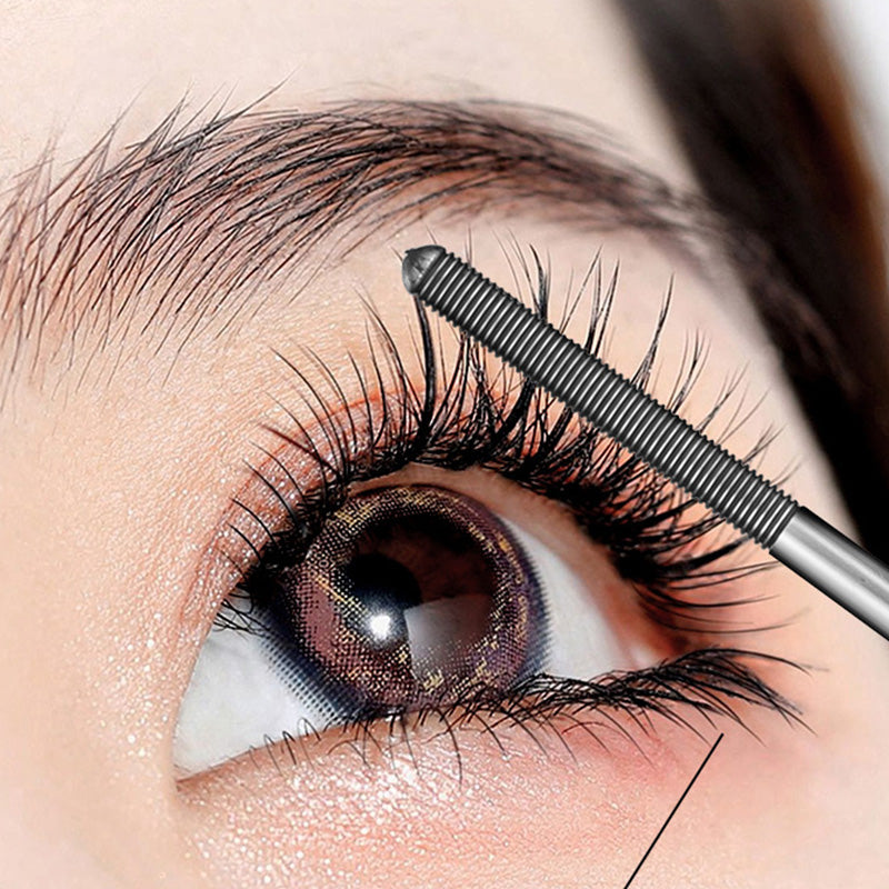 👁️ Máscara de Pestañas 3D – Volumen y Curvatura Extra con Varita de Metal, Impermeable y Duradera ✨💕