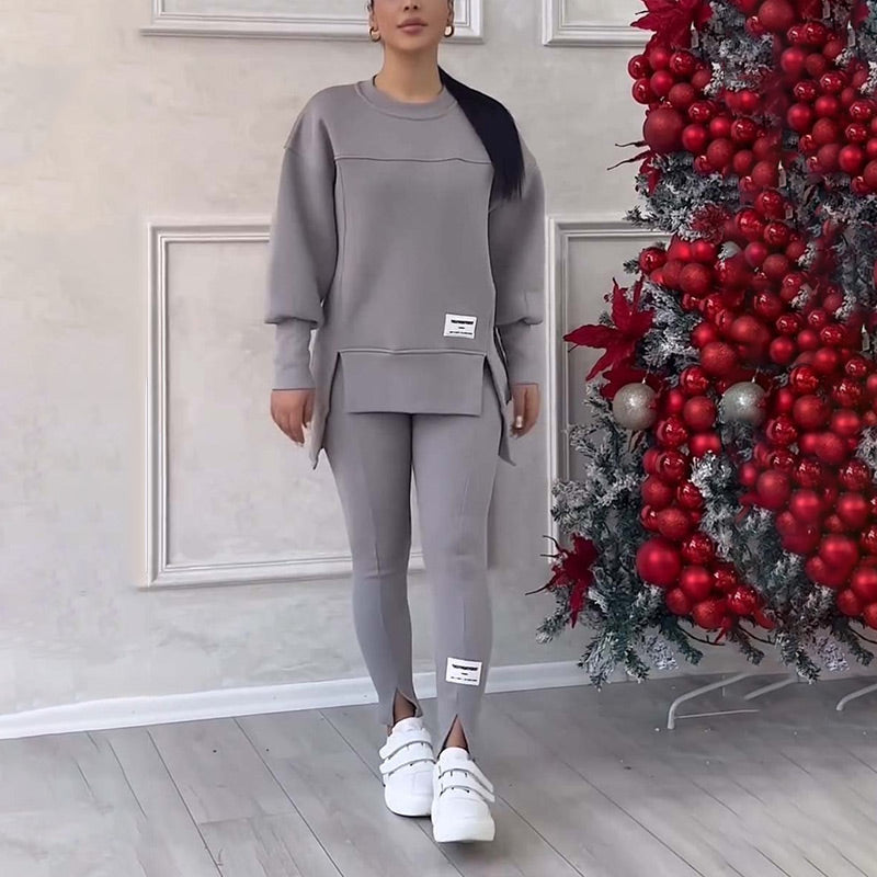 ✨👟 Conjunto Casual de Sudadera y Mallas para Mujer – Comodidad Moderna para Casa, Gym y Salidas Diarias 💖🔥