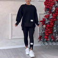 ✨👟 Conjunto Casual de Sudadera y Mallas para Mujer – Comodidad Moderna para Casa, Gym y Salidas Diarias 💖🔥