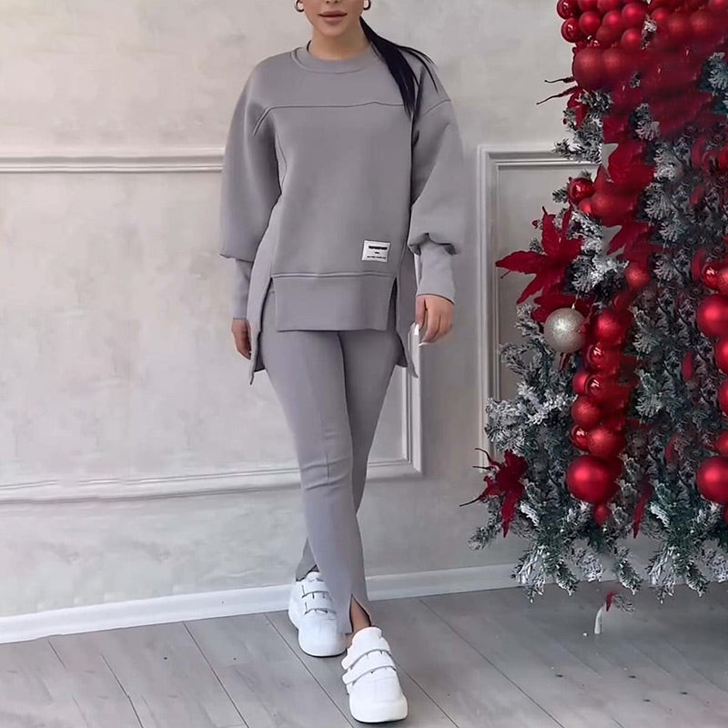 ✨👟 Conjunto Casual de Sudadera y Mallas para Mujer – Comodidad Moderna para Casa, Gym y Salidas Diarias 💖🔥