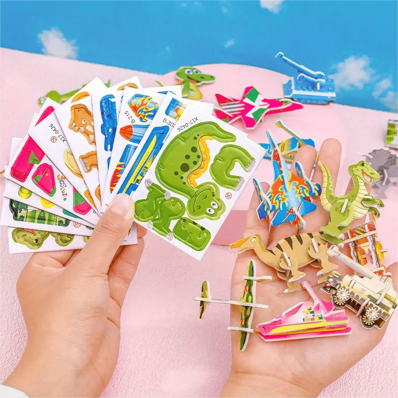 🔥 50% DE DESCUENTO 🔥 Rompecabezas 3D de Dibujos Animados para Niños (25 Piezas) – Diversión y Aprendizaje en Cada Pieza 🧩✨