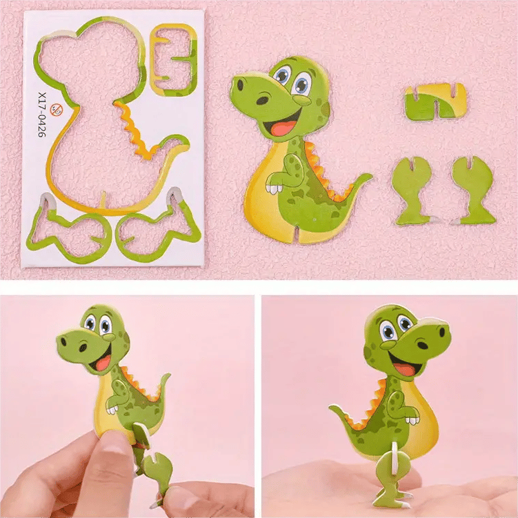 🔥 50% DE DESCUENTO 🔥 Rompecabezas 3D de Dibujos Animados para Niños (25 Piezas) – Diversión y Aprendizaje en Cada Pieza 🧩✨