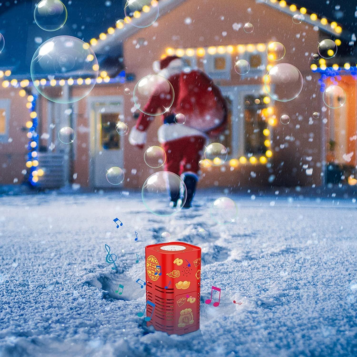 🎉 ¡Feliz Año Nuevo! 🎆 Máquina de Burbujas Iluminada – Diversión y Magia para Toda la Familia ✨🫧