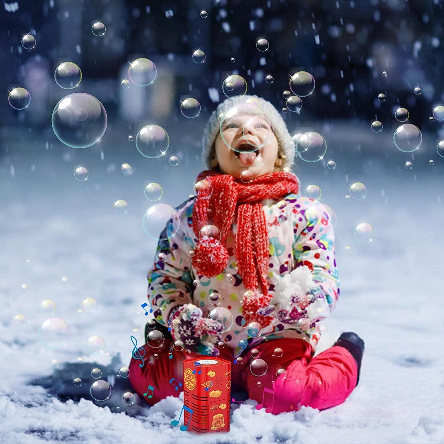 🎉 ¡Feliz Año Nuevo! 🎆 Máquina de Burbujas Iluminada – Diversión y Magia para Toda la Familia ✨🫧