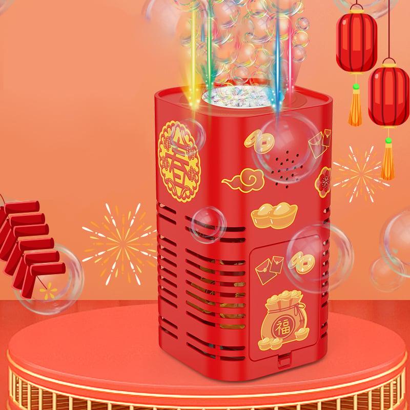 🎉 ¡Feliz Año Nuevo! 🎆 Máquina de Burbujas Iluminada – Diversión y Magia para Toda la Familia ✨🫧