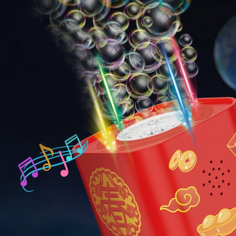 🎉 ¡Feliz Año Nuevo! 🎆 Máquina de Burbujas Iluminada – Diversión y Magia para Toda la Familia ✨🫧