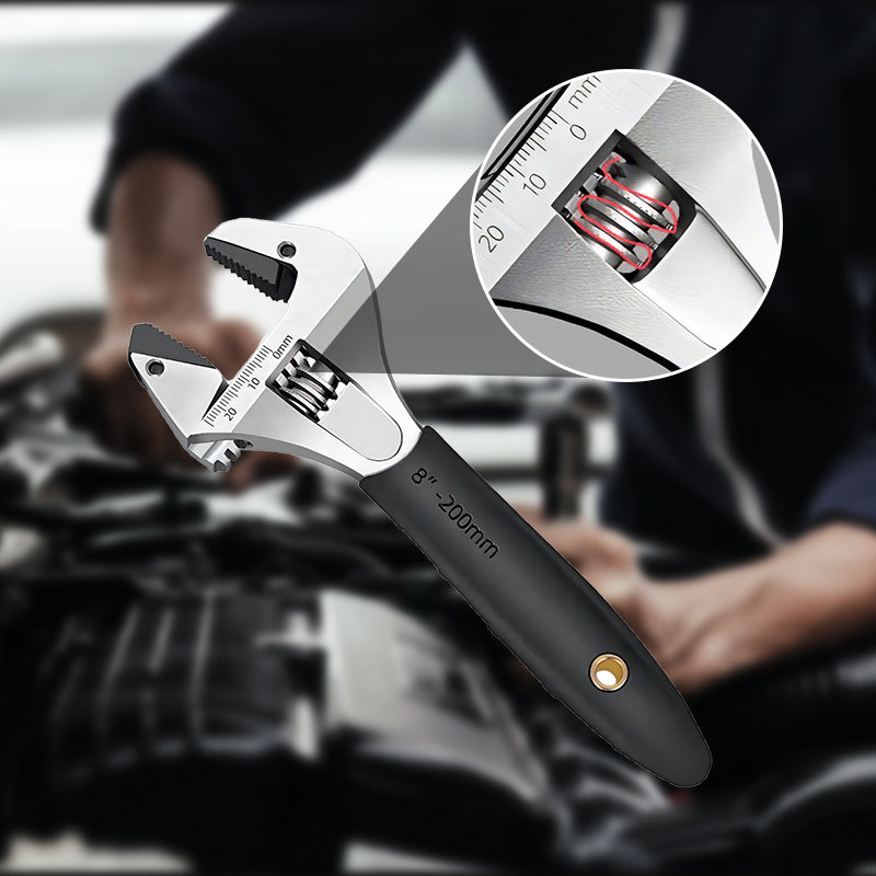 ⏰🔥 ¡Oferta Especial 50% OFF! 🔧 Llave Ajustable de Carraca Multifuncional – Boca Ancha y Máxima Versatilidad ⚡✨