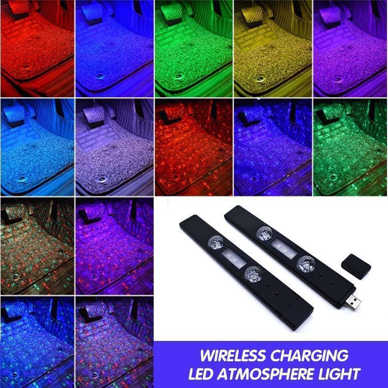 🔌 Cargador Inalámbrico con Luz Ambiental LED – Carga Rápida y Estilo Moderno para tu Espacio ✨💡