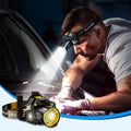 🔦💥 ¡50% DE DESCUENTO! Linterna Frontal Súper Brillante – Recargable, Impermeable y Manos Libres para Exterior 🌧️🏕️