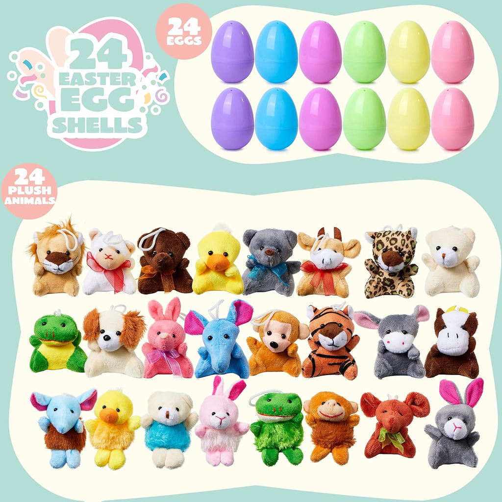🐣✨ Huevos de Pascua Juguetes Blandos Precargados de Crecimiento Lento (12/24 Piezas) – Diversión y Sorpresas para Todos los Niños 🐰💖